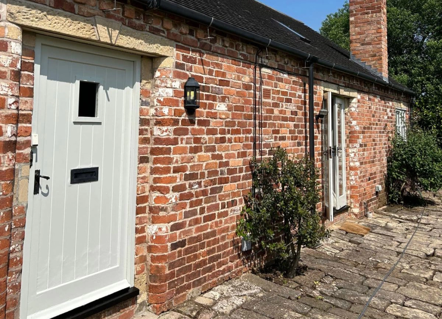 cottage door spraying